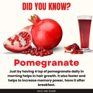 Pomegranate helps to increase memory power